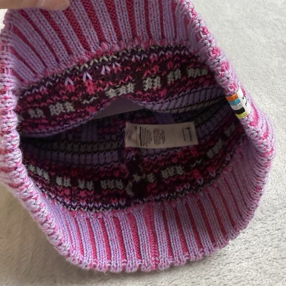Smartwool Chair Lift Beanie Pink NWT Fair Isle Winter Ski Snowboard Outdoor - Picture 7 of 10